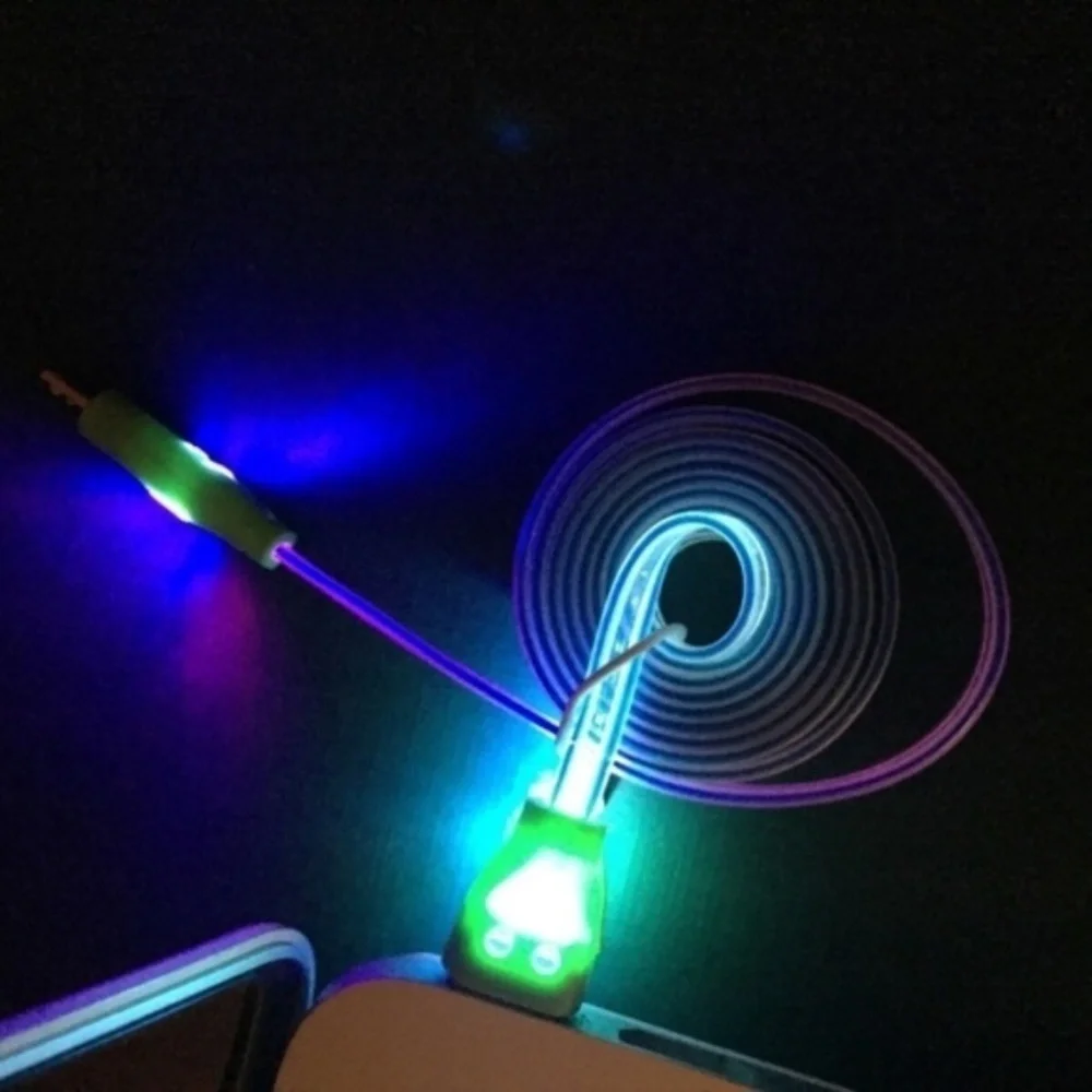 LED USB Charger Cable Samsung Galaxy S4 S6 S7 Edge
